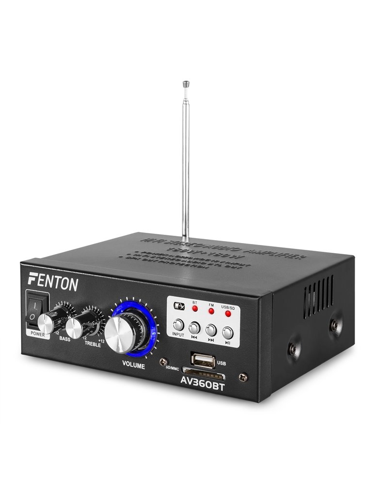 AV360BT Mini amplificador con BT/FM/SD/USB/MP3