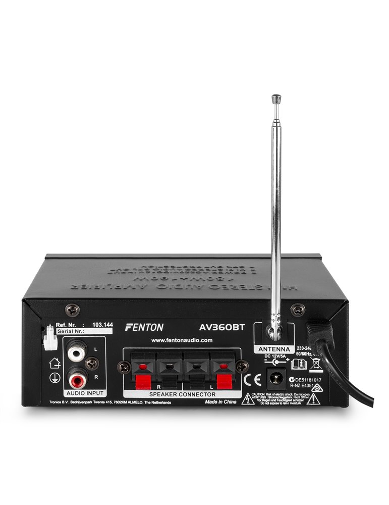 AV360BT Mini amplificador con BT/FM/SD/USB/MP3