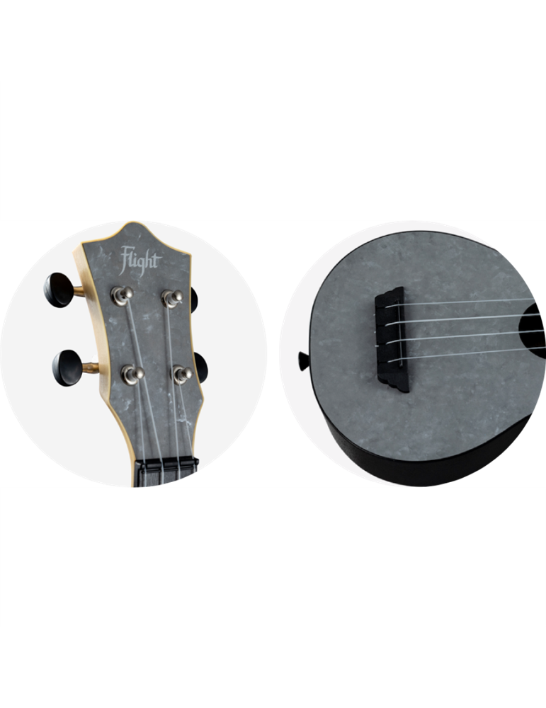 Ukelele Soprano Flight TUS-65 Travel Silver