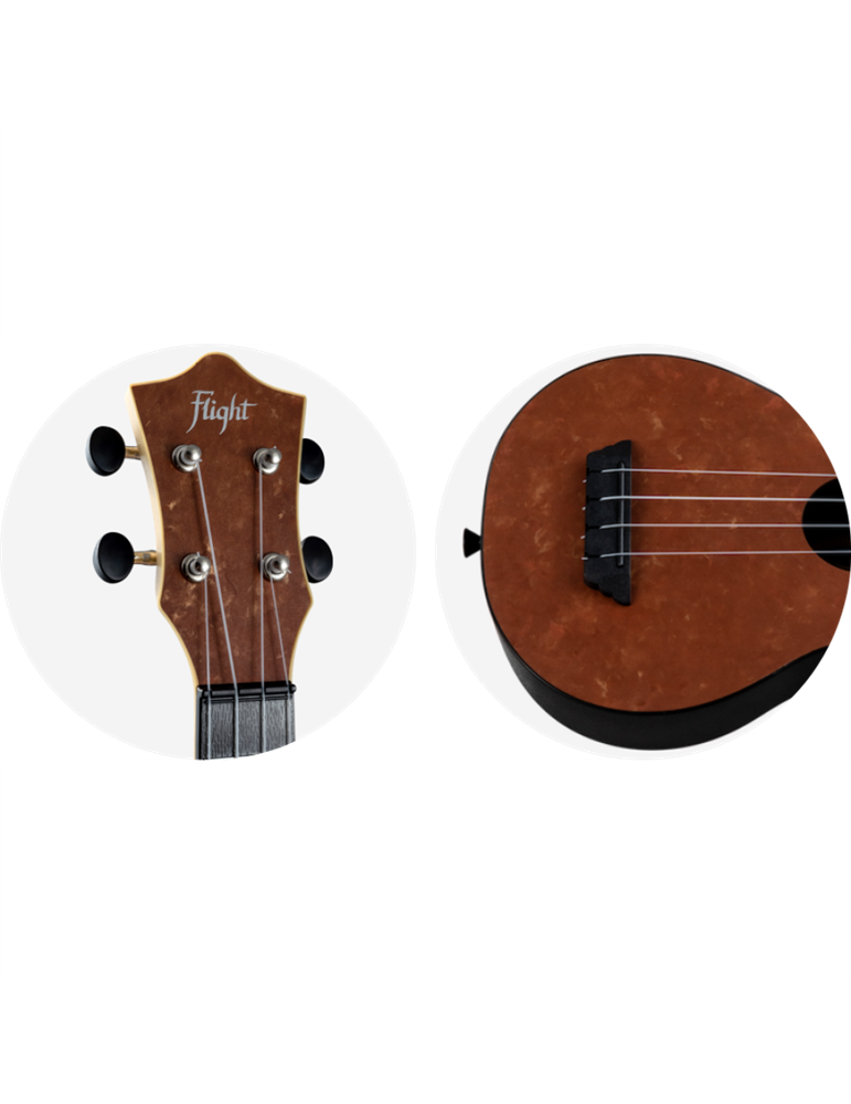 Ukelele Soprano Flight TUS-65 Travel Copper