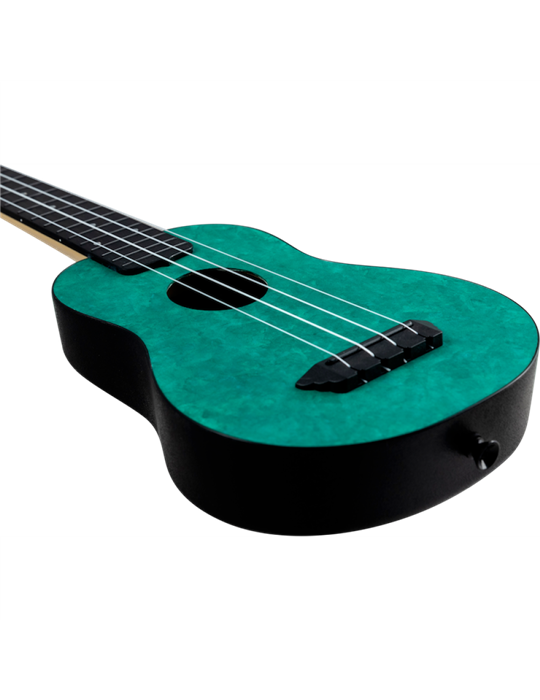 Ukelele Soprano Flight TUS-65 Travel Emerald