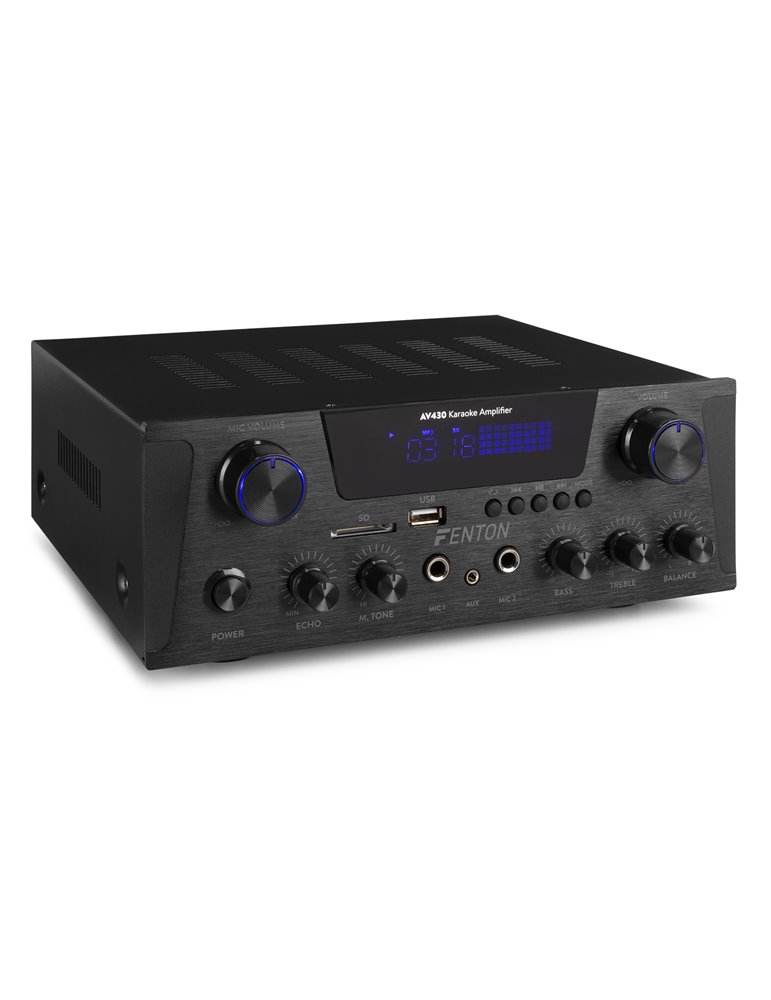 AV430B Amplificador HiFi 2x 300W Negro
