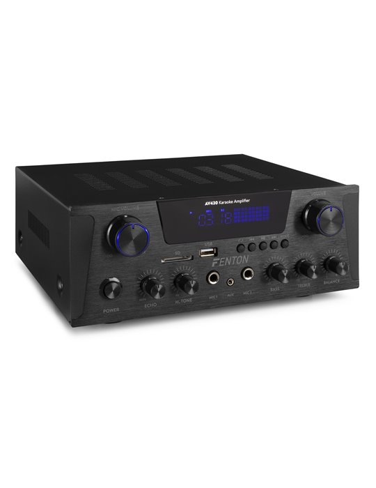 AV430B Amplificador HiFi 2x 300W Negro