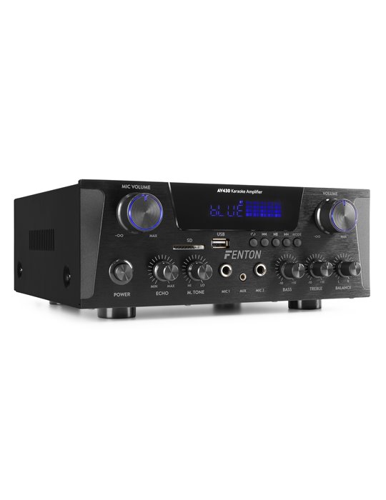 AV430B Amplificador HiFi 2x 300W Negro