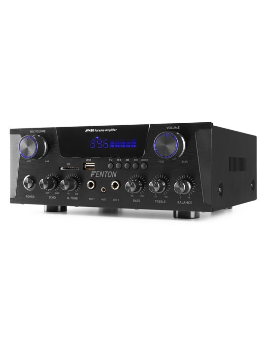 AV430B Amplificador HiFi 2x 300W Negro
