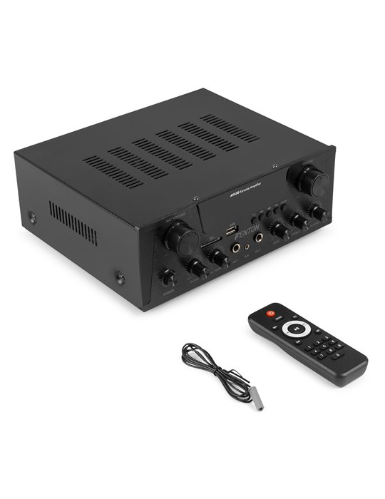 AV430B Amplificador HiFi 2x 300W Negro