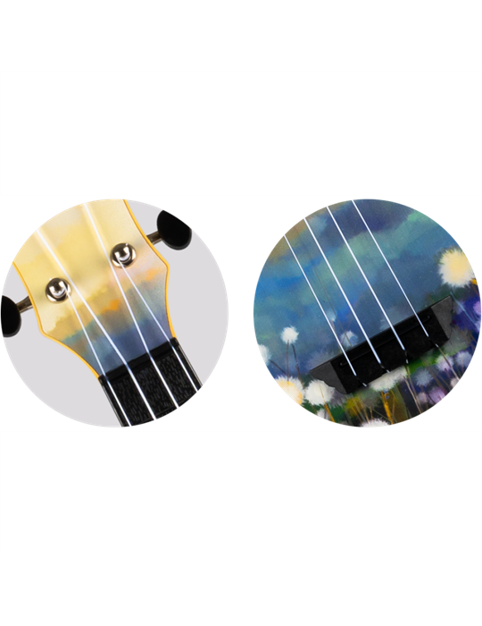Ukelele Soprano Flight TUS-40 Travel Dandelions