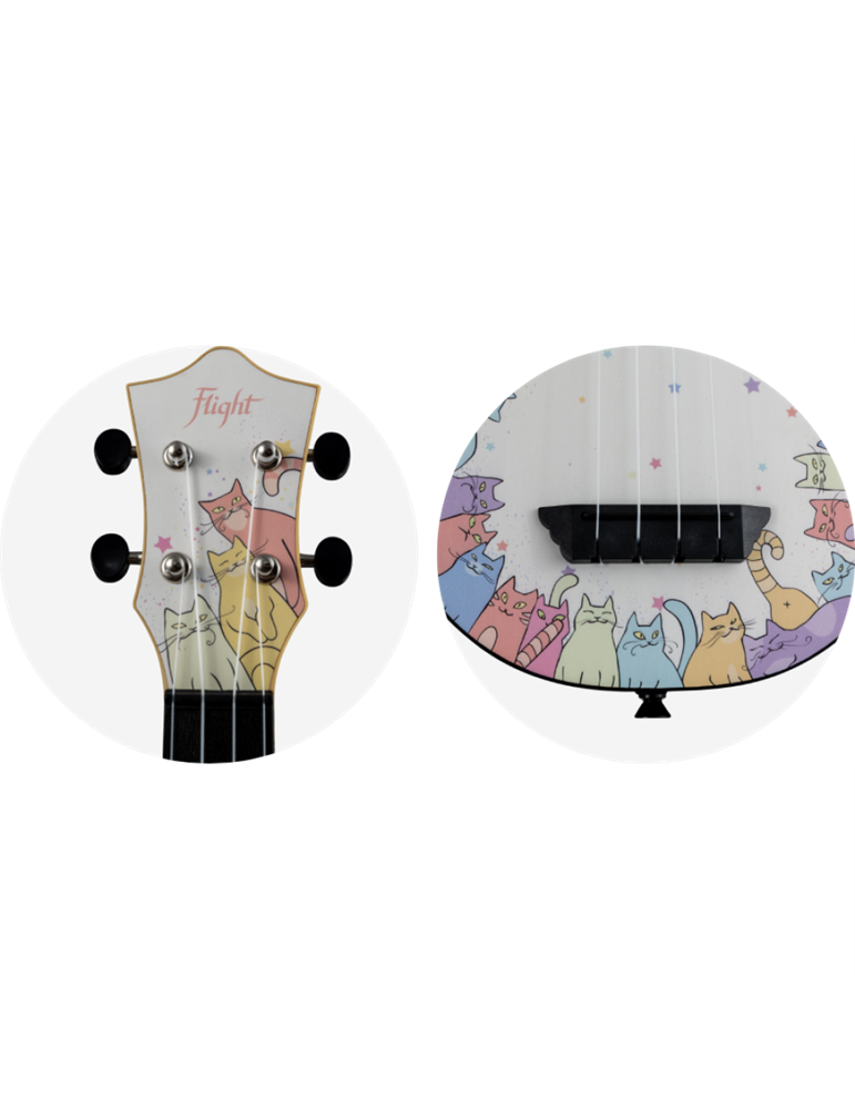 Ukelele Soprano Flight TUS-40 Travel Kitty
