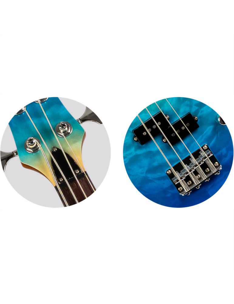 Ukelele Bajo Flight Rock Series Mini Bass TBL