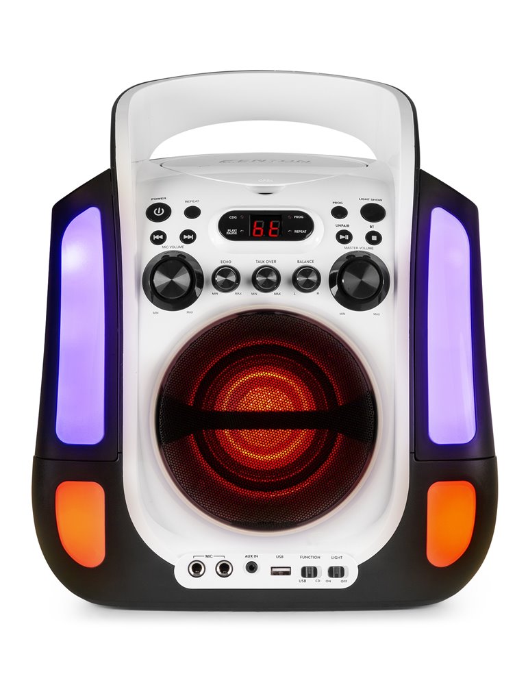 SBS30W Sistema Karaoke con CD y 2 micros Blanco