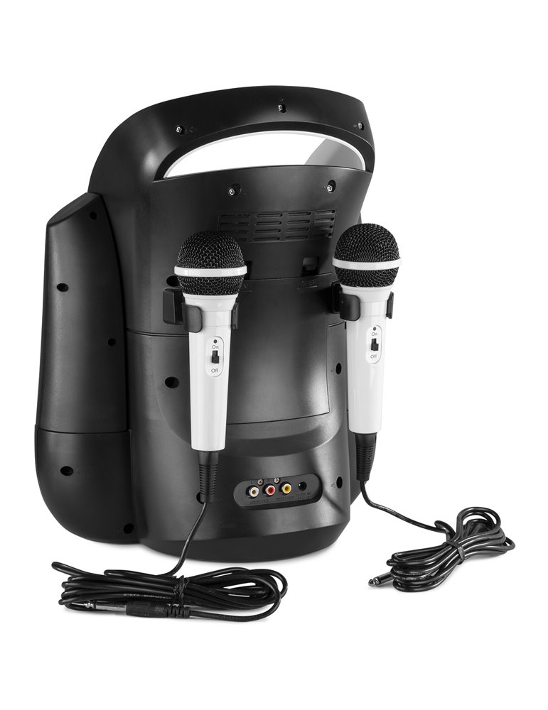 SBS30W Sistema Karaoke con CD y 2 micros Blanco