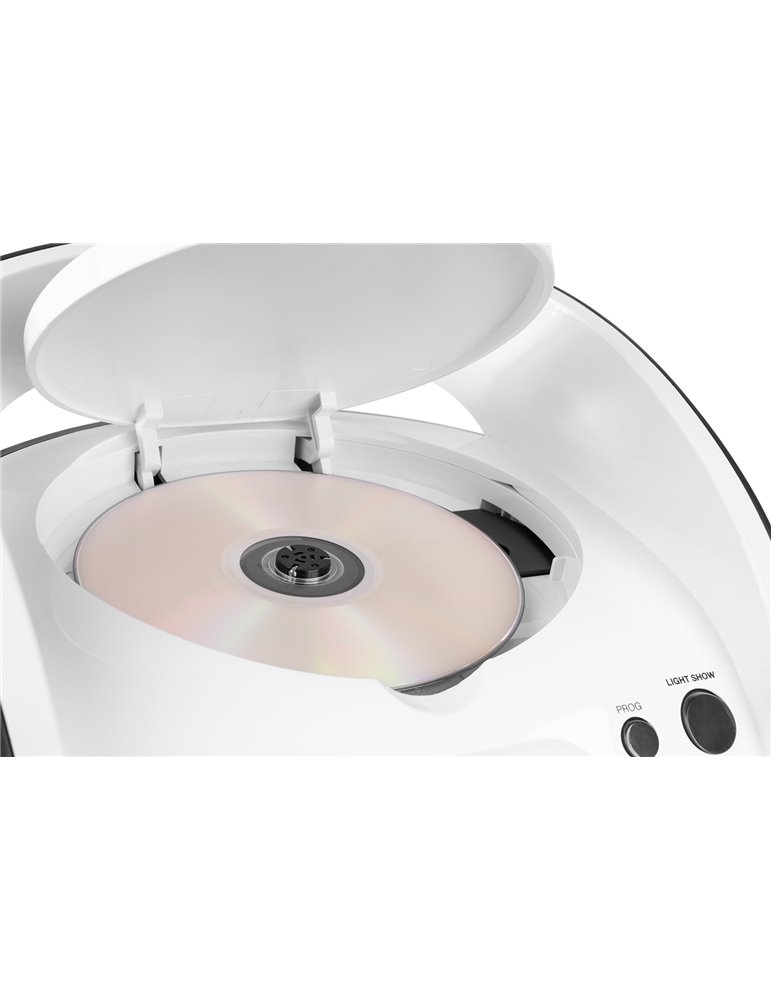 SBS30W Sistema Karaoke con CD y 2 micros Blanco