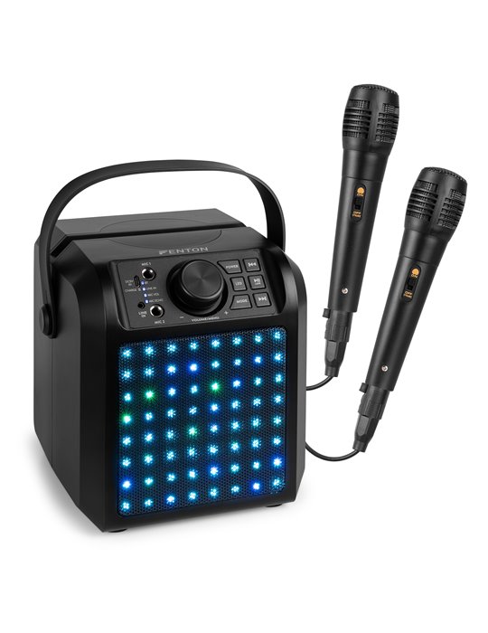 KAR50B Altavoz Karaoke con efecto de luz LED Negro