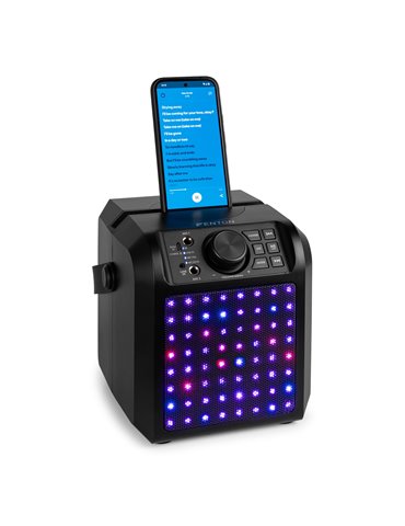 KAR50B Altavoz Karaoke con efecto de luz LED Negro 2