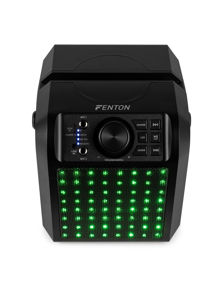 KAR50B Altavoz Karaoke con efecto de luz LED Negro