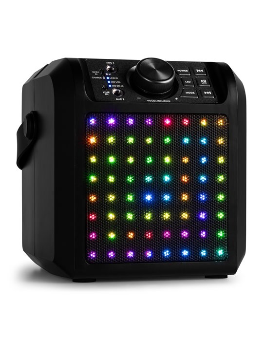 KAR50B Altavoz Karaoke con efecto de luz LED Negro