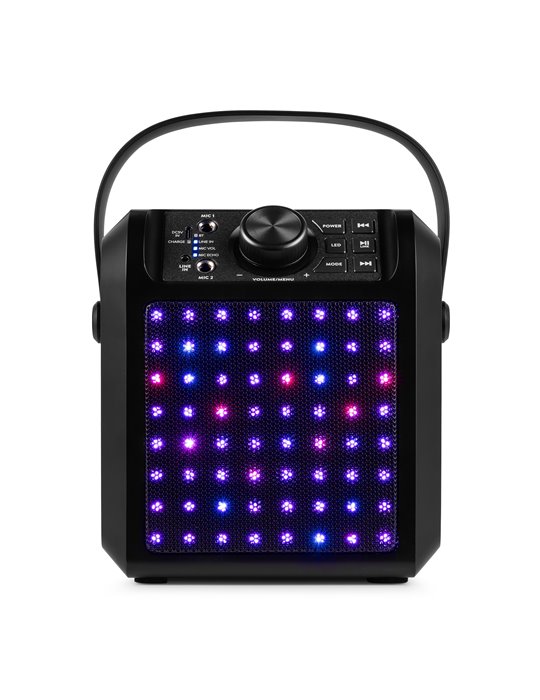 KAR50B Altavoz Karaoke con efecto de luz LED Negro