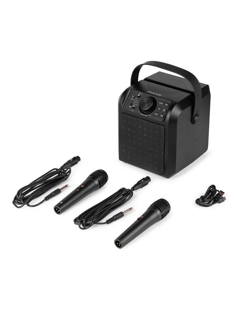 KAR50B Altavoz Karaoke con efecto de luz LED Negro