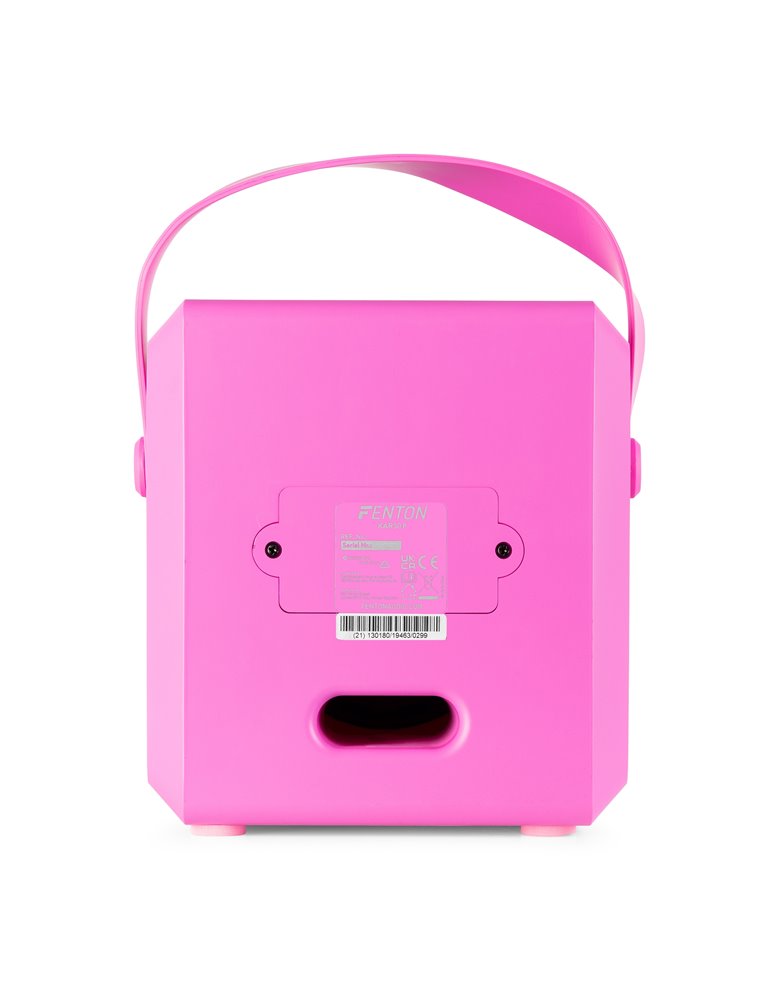 KAR50P Altavoz Karaoke con efecto de luz LED Rosa