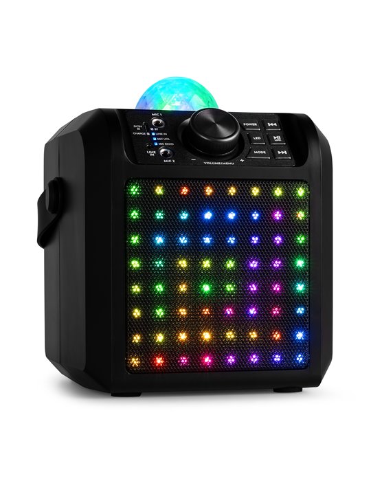 KAR55B Altavoz Karaoke con LED Jelly Ball Negro