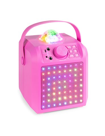 KAR55P Altavoz Karaoke con LED Jelly Ball Rosa 2