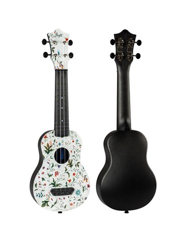 Ukelele Soprano Flight UTS-40 Ultra Travel Series Flower 2