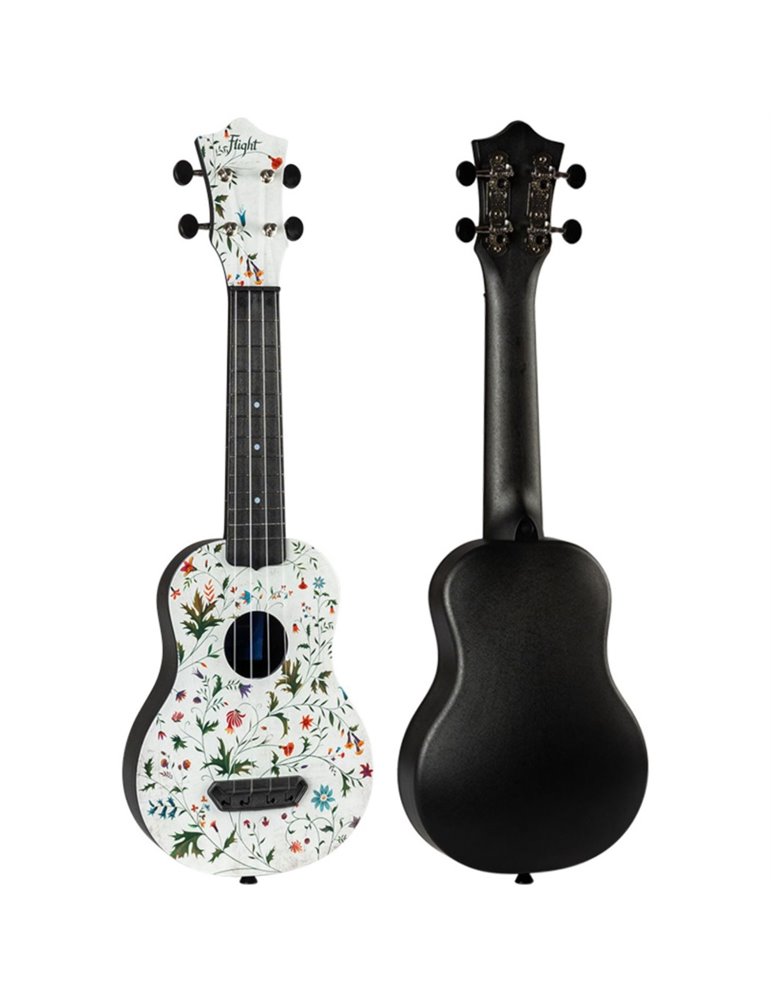 Ukelele Soprano Flight UTS-40 Ultra Travel Series Flower
