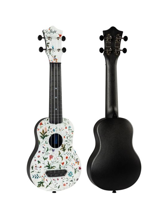 Ukelele Soprano Flight UTS-40 Ultra Travel Series Flower