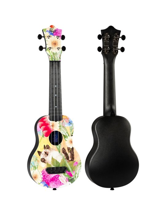Ukelele Soprano Flight UTS-42 Ultra Travel Series Summer Cat