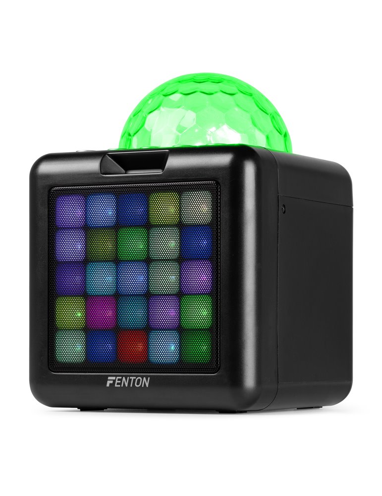KAR15B Altavoz Karaoke con 2 micrófonos Negro