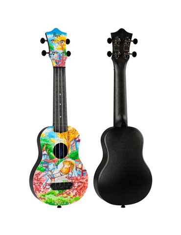 Ukelele Soprano Flight UTS-42 Ultra Travel Series Fat Cat 2