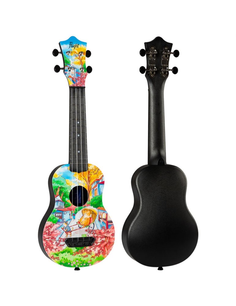 Ukelele Soprano Flight UTS-42 Ultra Travel Series Fat Cat