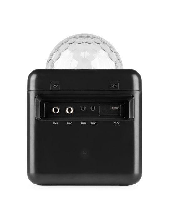 KAR15B Altavoz Karaoke con 2 micrófonos Negro
