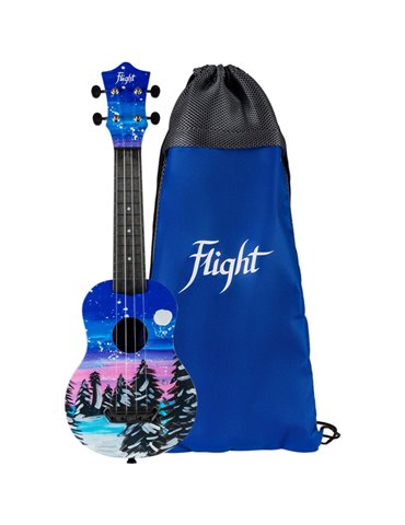 Ukelele Soprano Flight UTS-42 Ultra Travel Series Snow