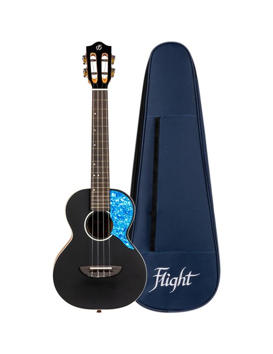 Ukelele Tenor Flight Princess Series Iris BK Negro