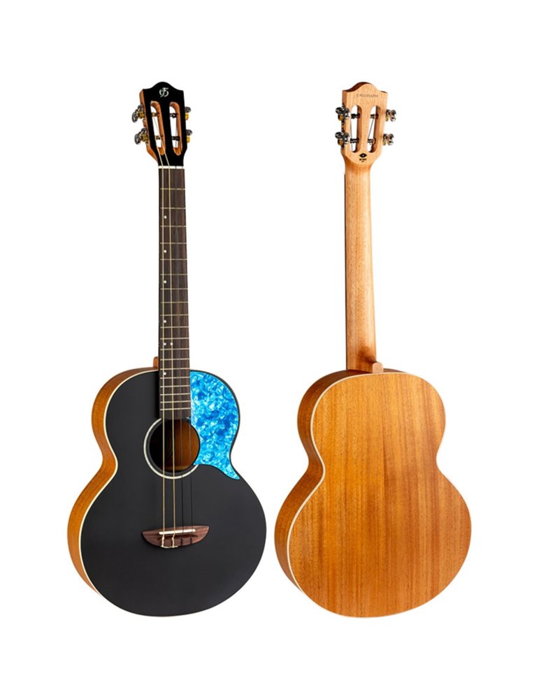 Ukelele Tenor Flight Princess Series Iris BK Negro