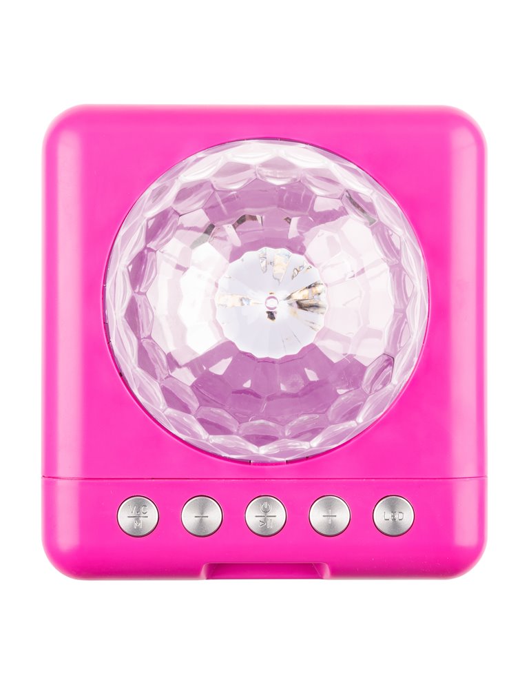 KAR15P Altavoz Karaoke con 2 micrófonos Pink