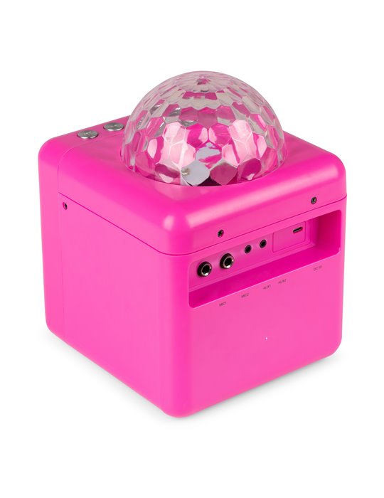 KAR15P Altavoz Karaoke con 2 micrófonos Pink