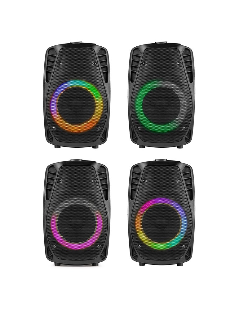 FT8LED-MK2 Sistema portátil de sonido 8"