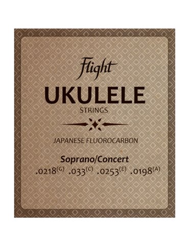 Juego Cuerdas Ukelele Soprano/Concert Flight FUSSC-100