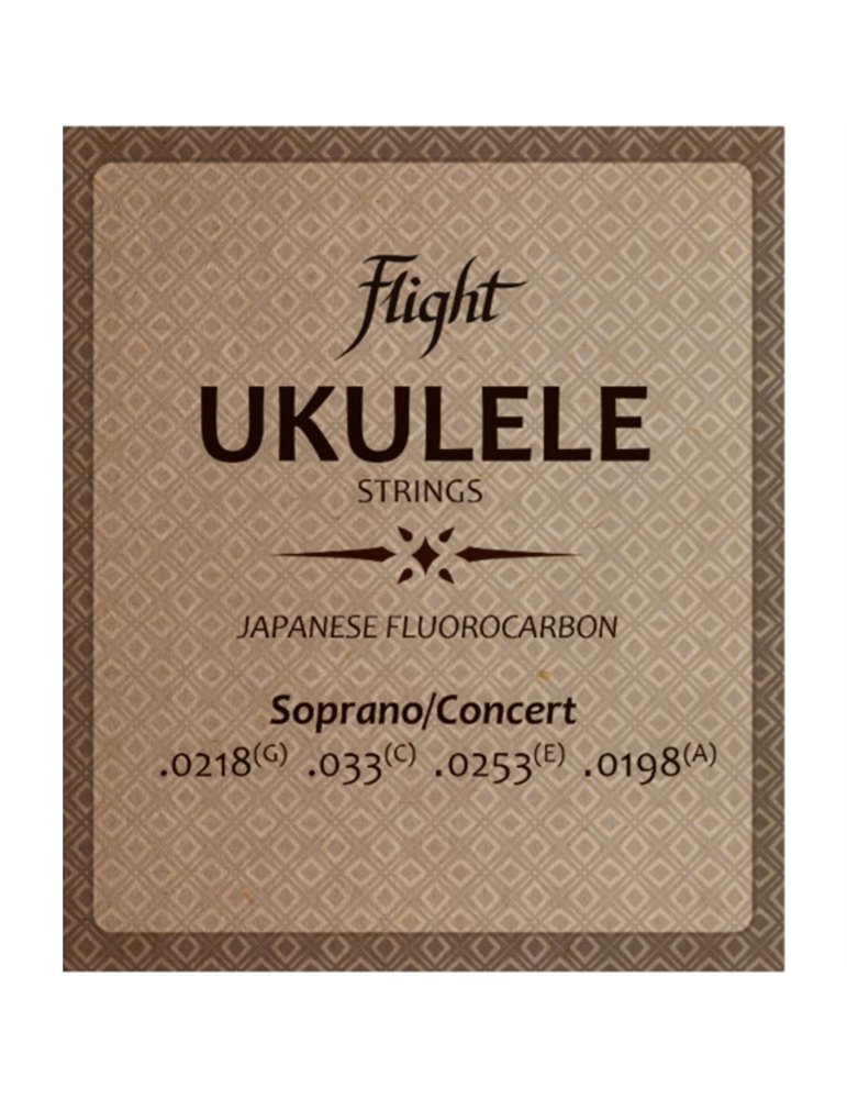 Juego Cuerdas Ukelele Soprano/Concert Flight FUSSC-100
