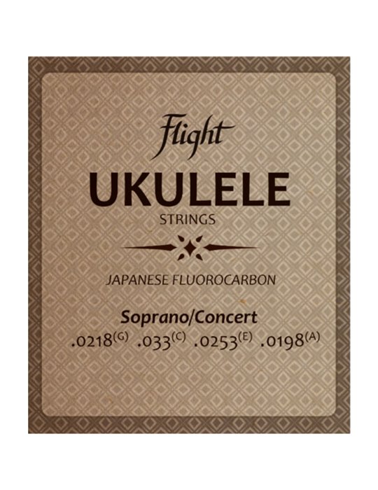 Juego Cuerdas Ukelele Soprano/Concert Flight FUSSC-100