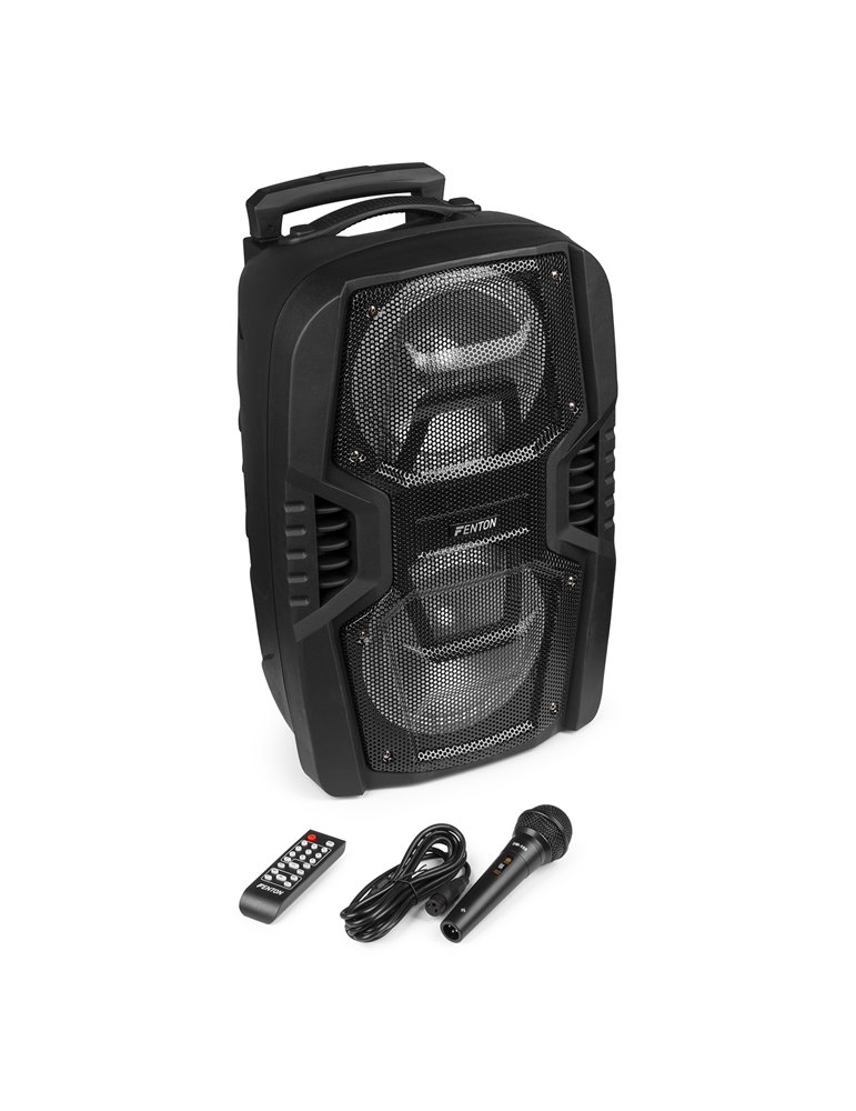 FT208LED Sistema portátil de sonido 2x 8"