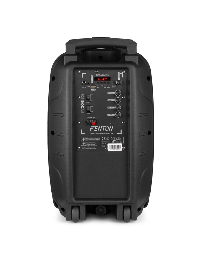 FT208LED Sistema portátil de sonido 2x 8"