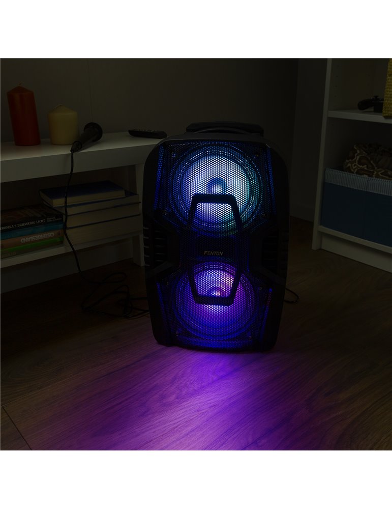 FT208LED Sistema portátil de sonido 2x 8"