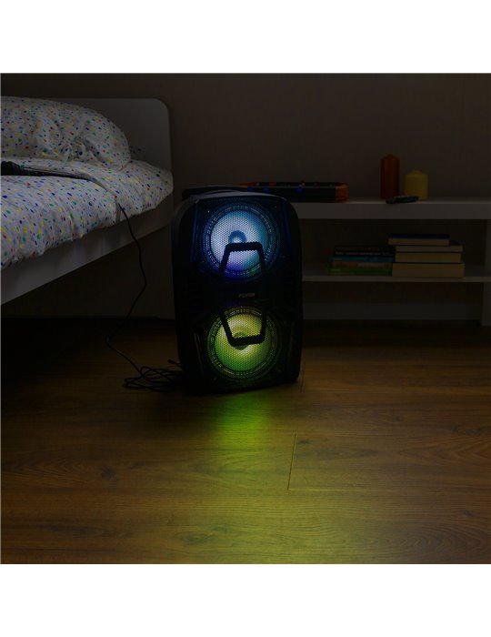 FT208LED Sistema portátil de sonido 2x 8"