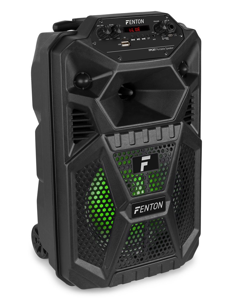 FPC8T Altavoz Portátil Party Recargable 8” con Trolley