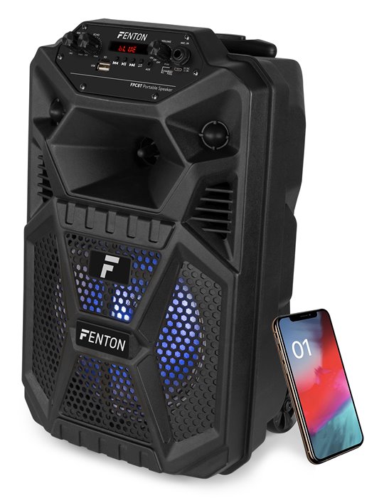 FPC8T Altavoz Portátil Party Recargable 8” con Trolley