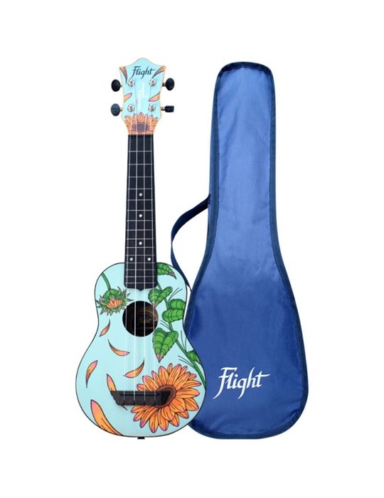 Ukelele Soprano Flight TUS-Sunflower Mariana Galbani Signature Travel