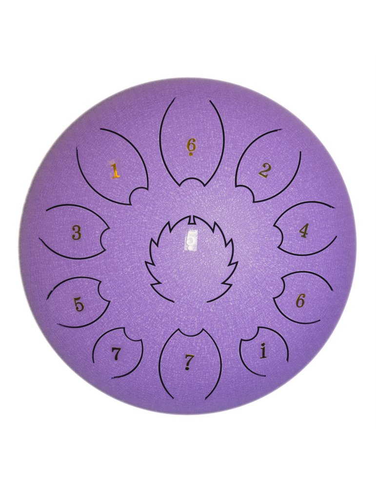 Steel Tongue Drum F-Zone STD618N Púrpura (6" 8 notas)